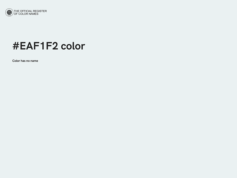 #EAF1F2 color image