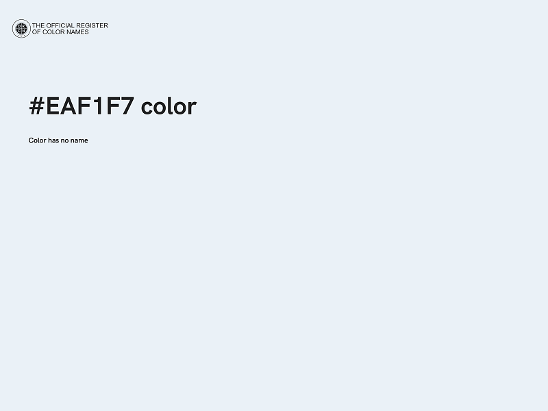 #EAF1F7 color image