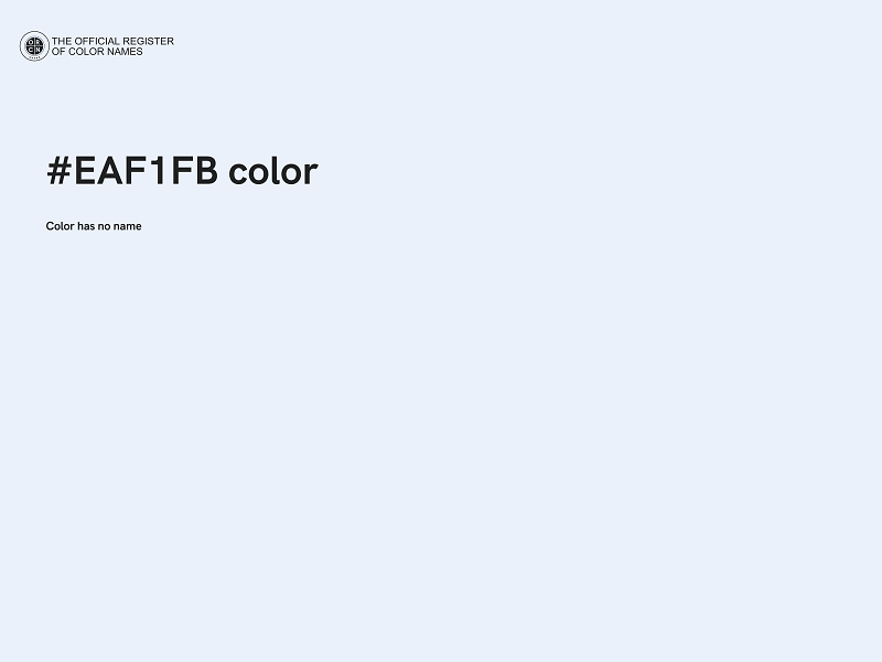 #EAF1FB color image