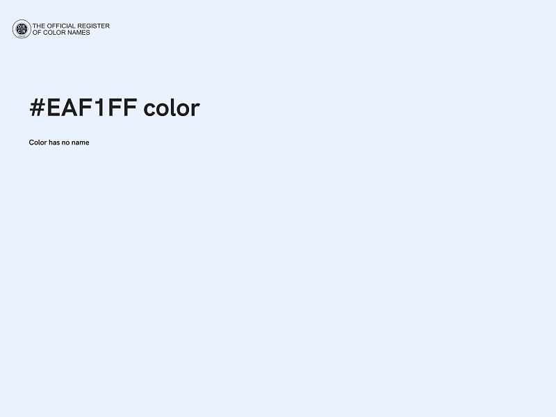 #EAF1FF color image