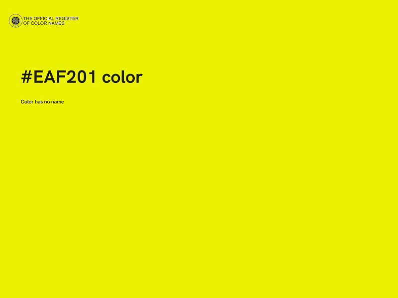 #EAF201 color image