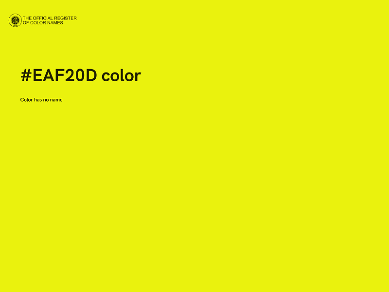 #EAF20D color image