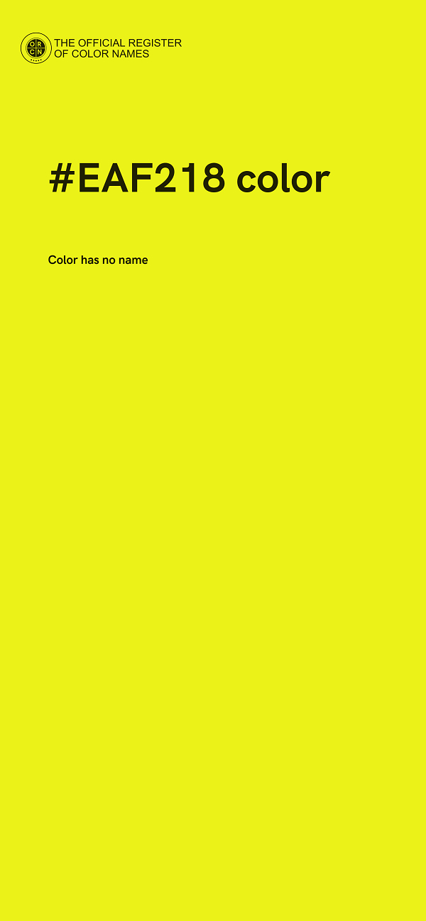 #EAF218 color image
