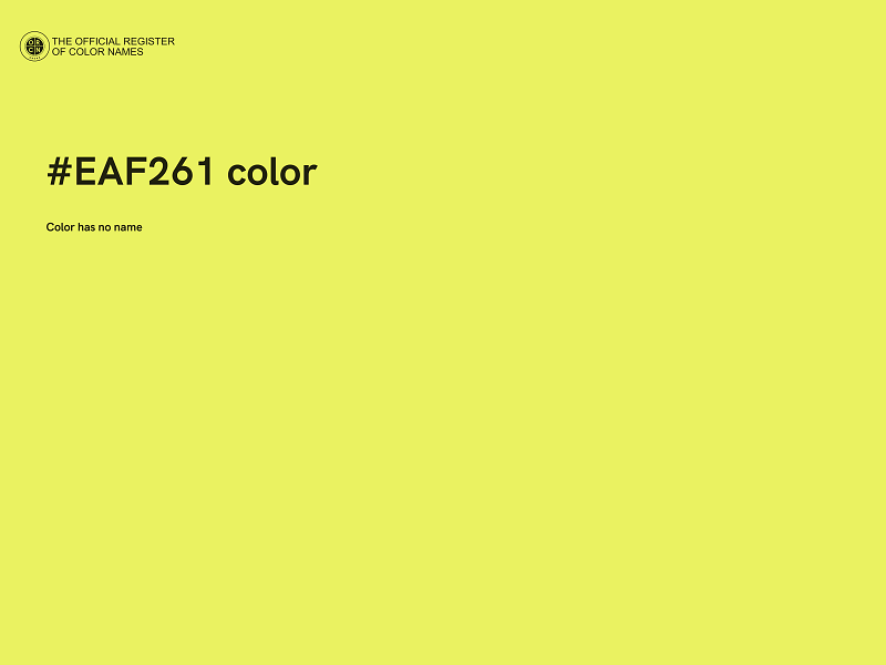 #EAF261 color image