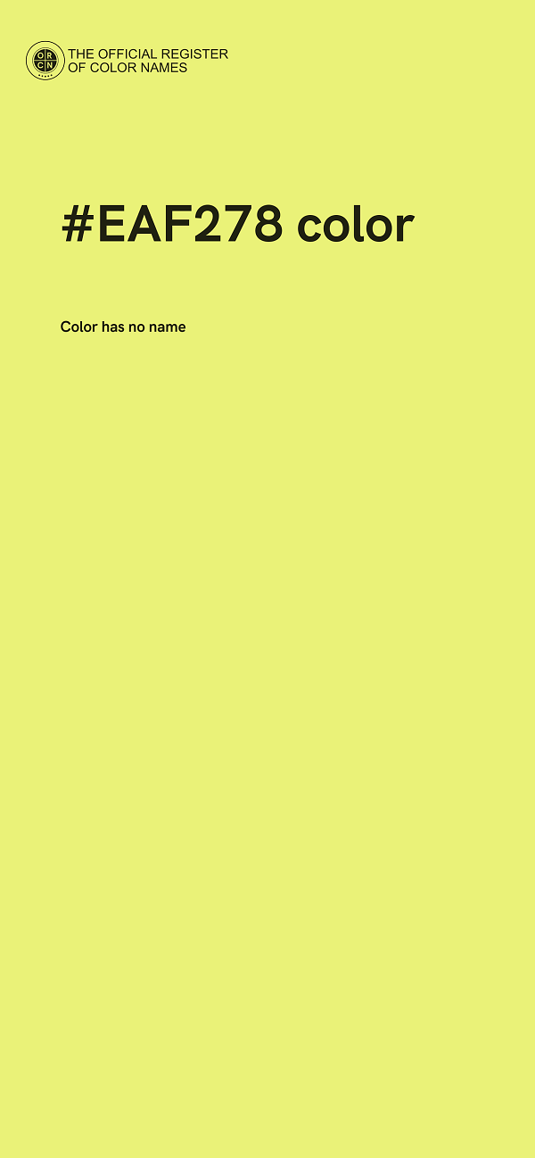 #EAF278 color image