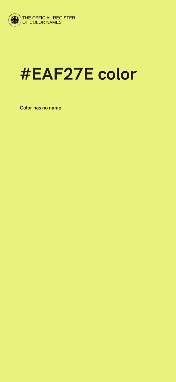 #EAF27E color image