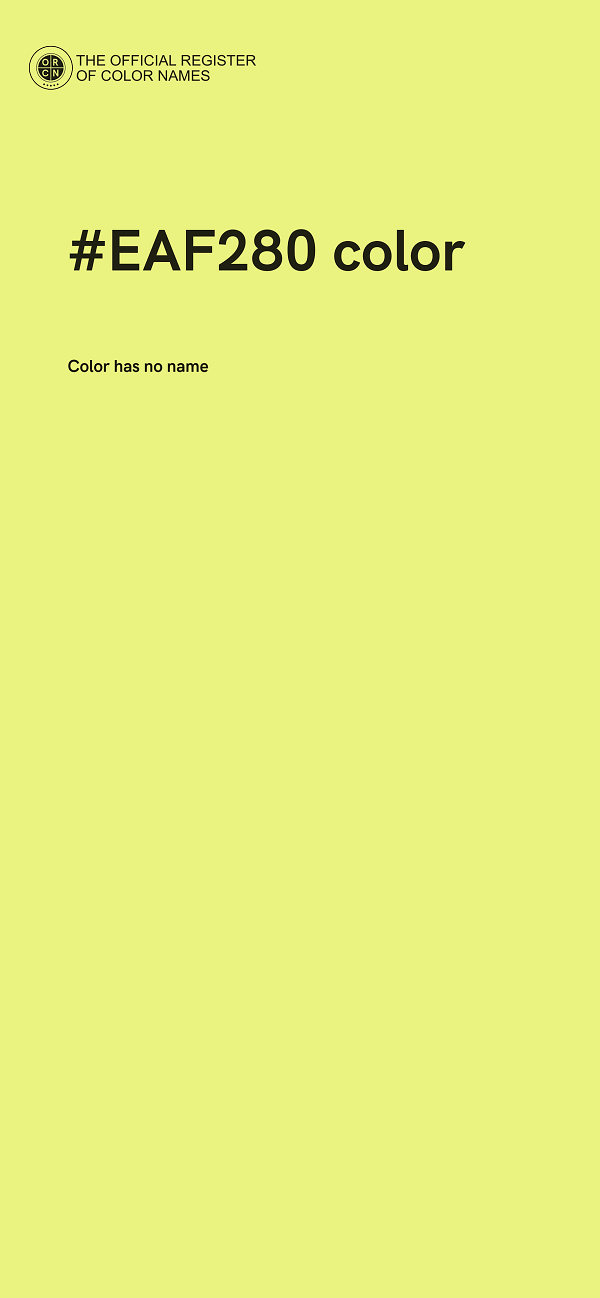 #EAF280 color image