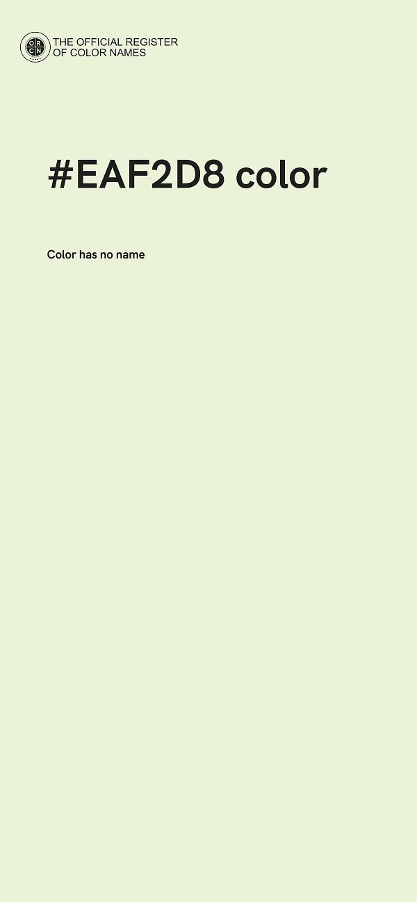 #EAF2D8 color image