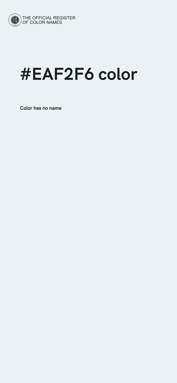 #EAF2F6 color image