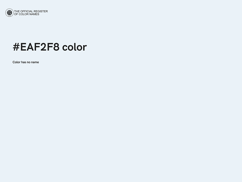 #EAF2F8 color image