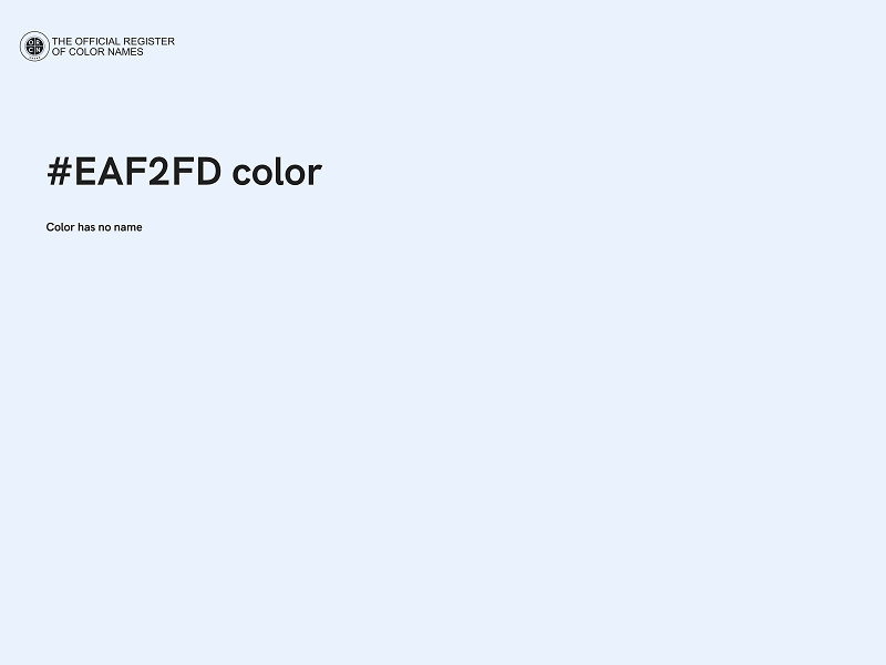 #EAF2FD color image