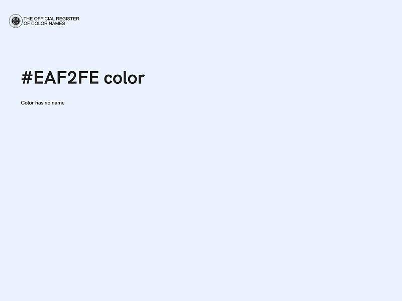 #EAF2FE color image