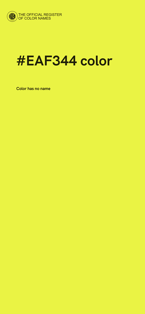 #EAF344 color image