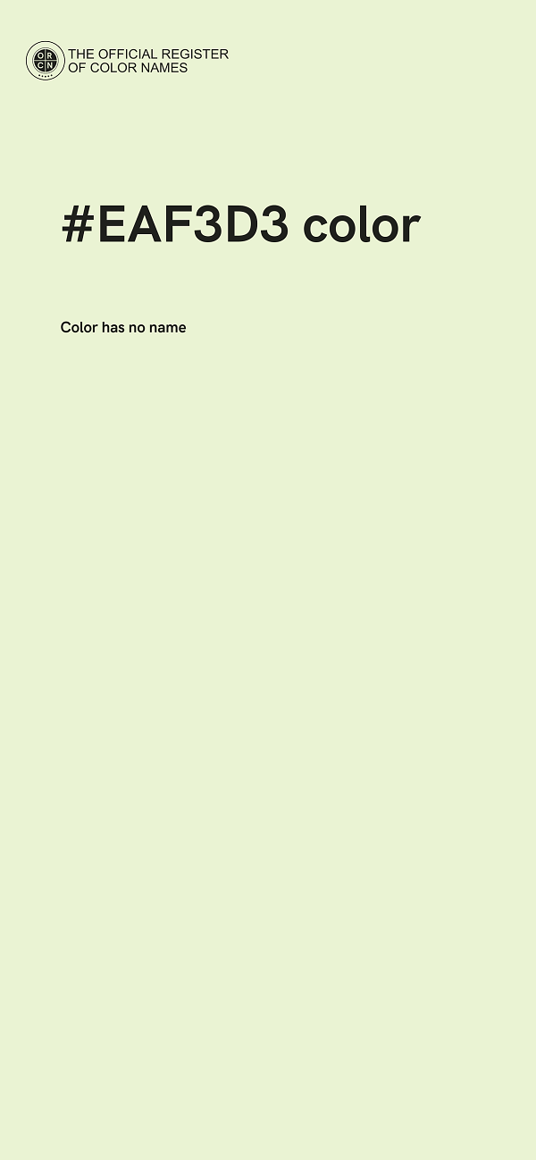 #EAF3D3 color image