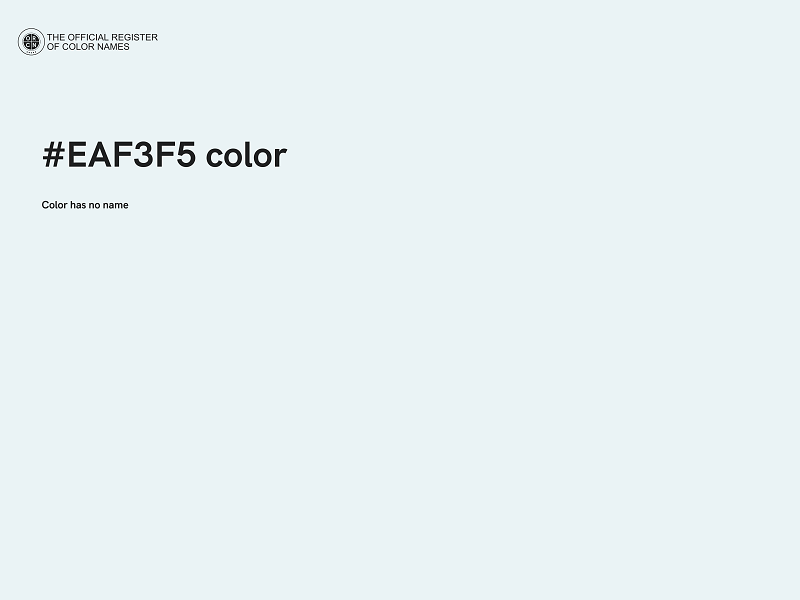 #EAF3F5 color image