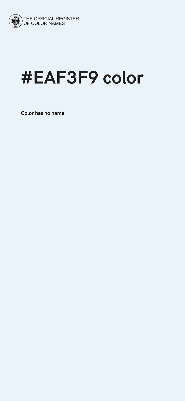 #EAF3F9 color image