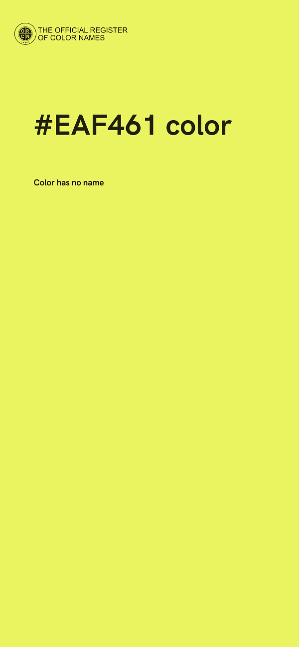 #EAF461 color image