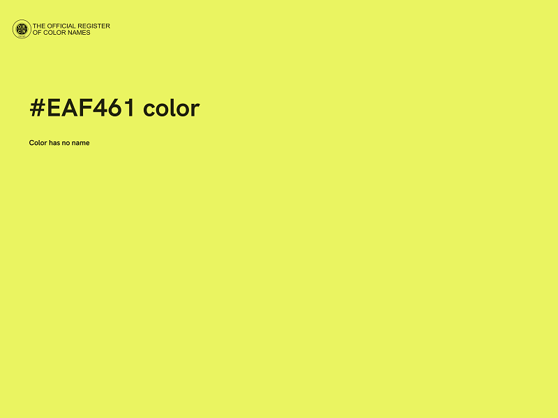 #EAF461 color image
