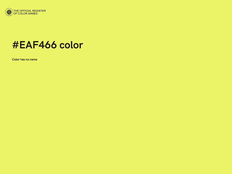 #EAF466 color image