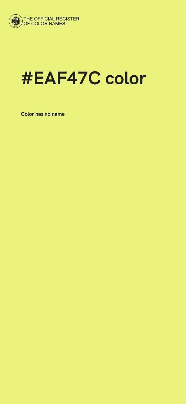 #EAF47C color image