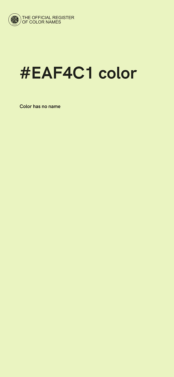 #EAF4C1 color image