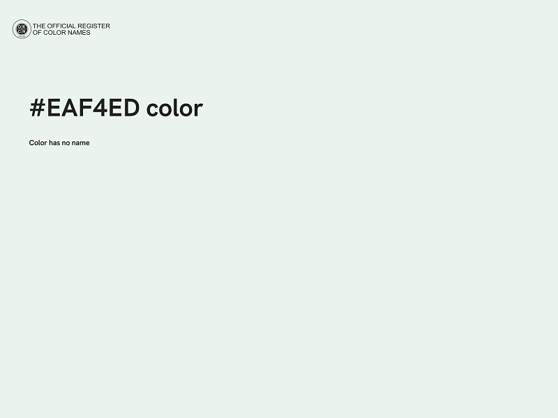 #EAF4ED color image