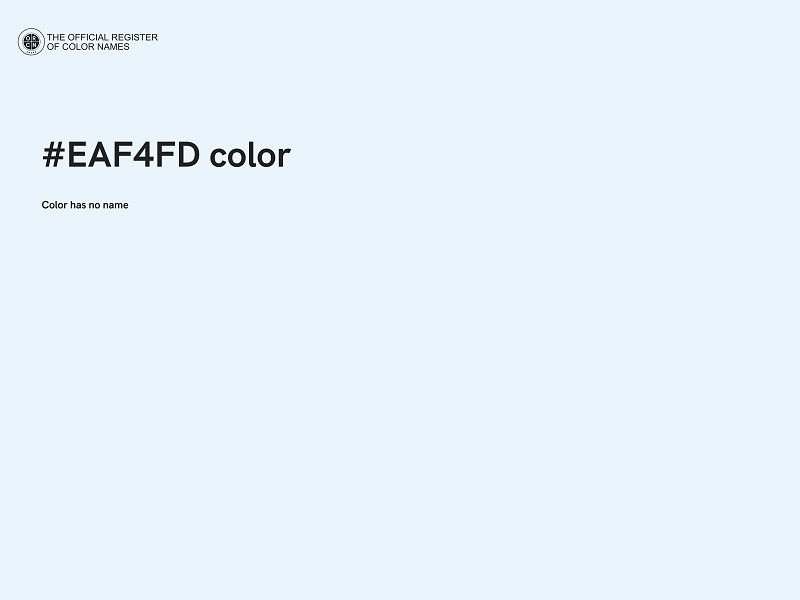 #EAF4FD color image