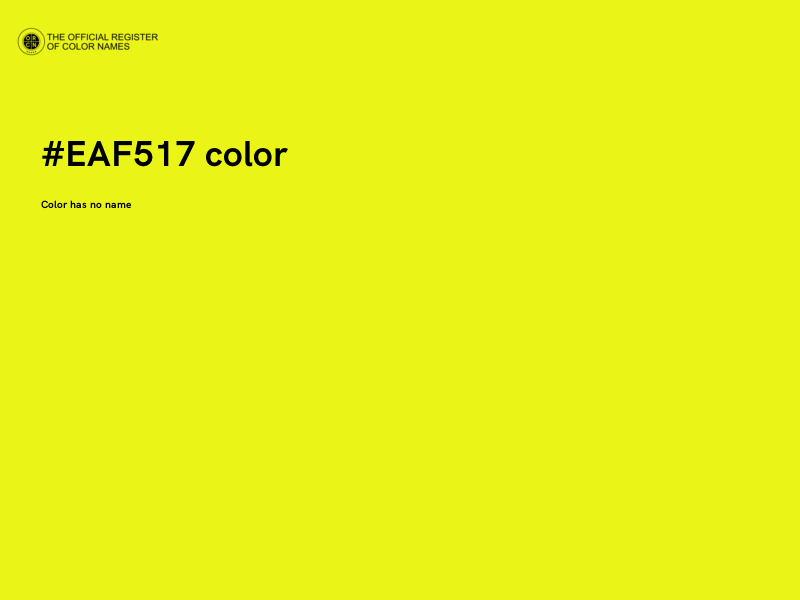 #EAF517 color image