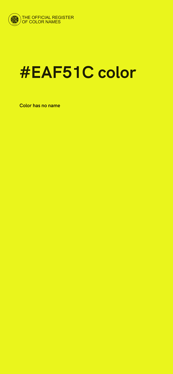 #EAF51C color image