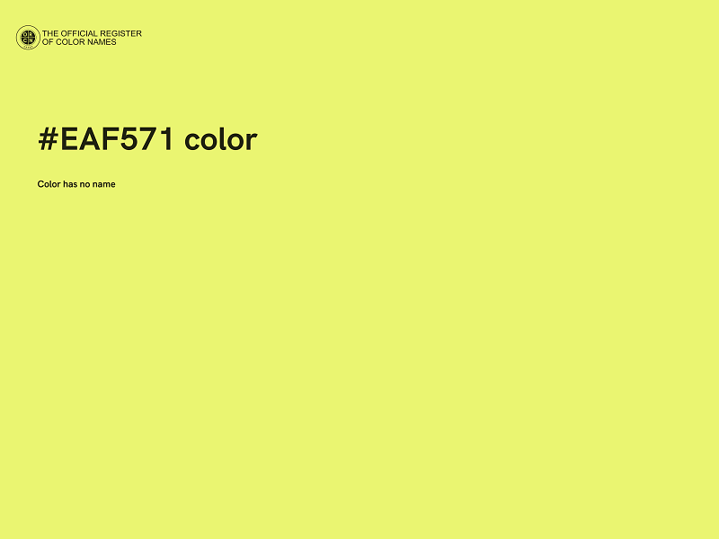 #EAF571 color image