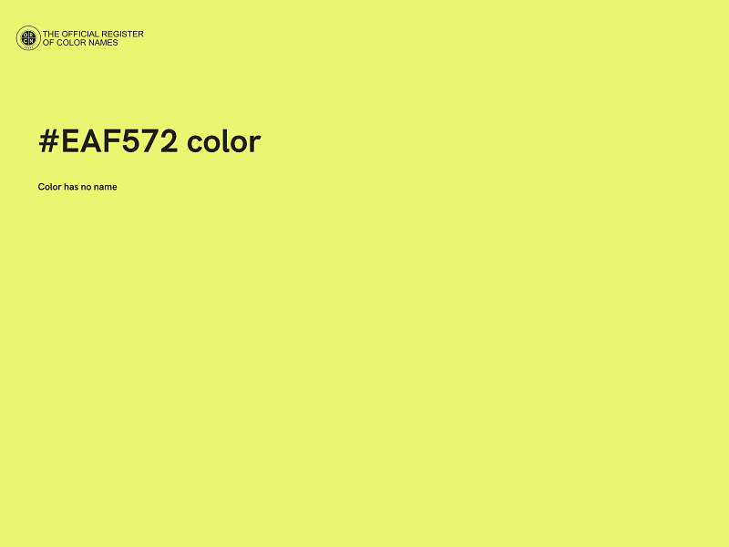 #EAF572 color image
