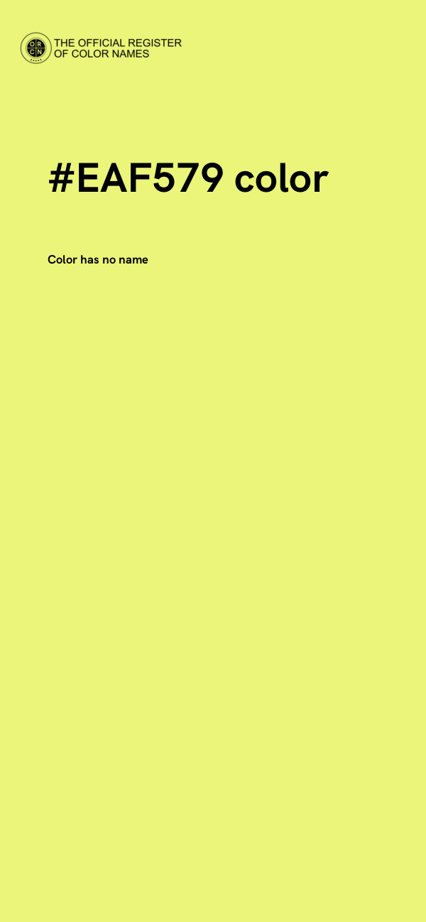 #EAF579 color image