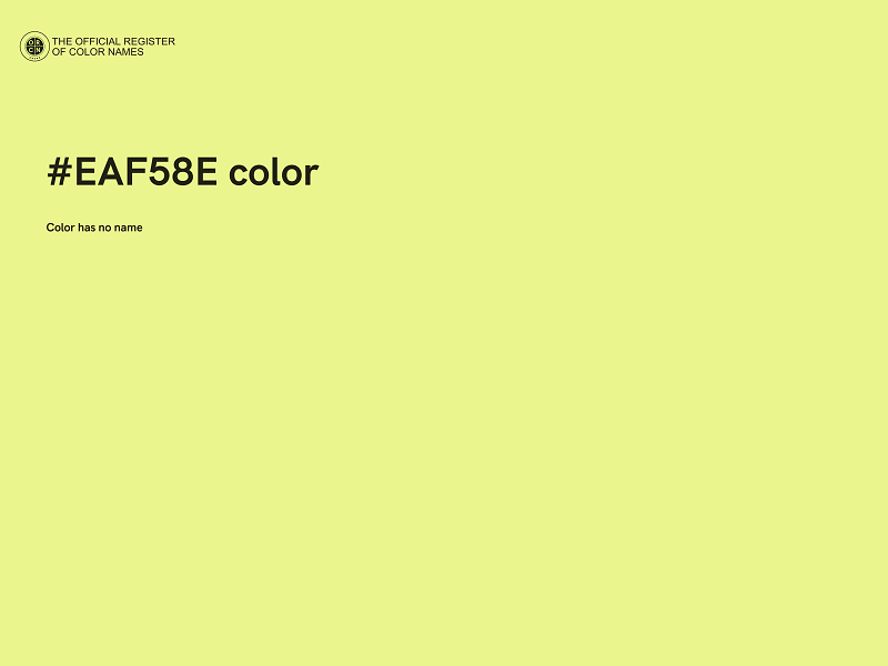 #EAF58E color image