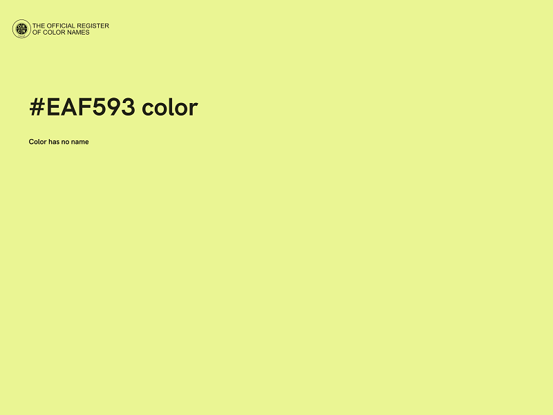 #EAF593 color image