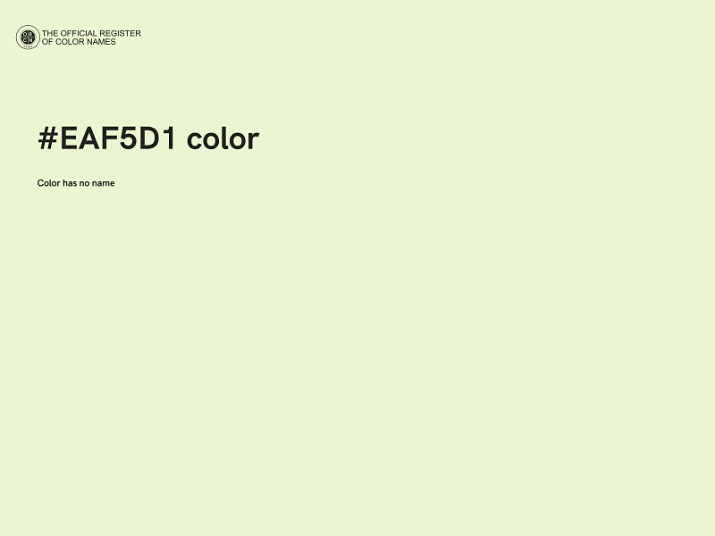 #EAF5D1 color image