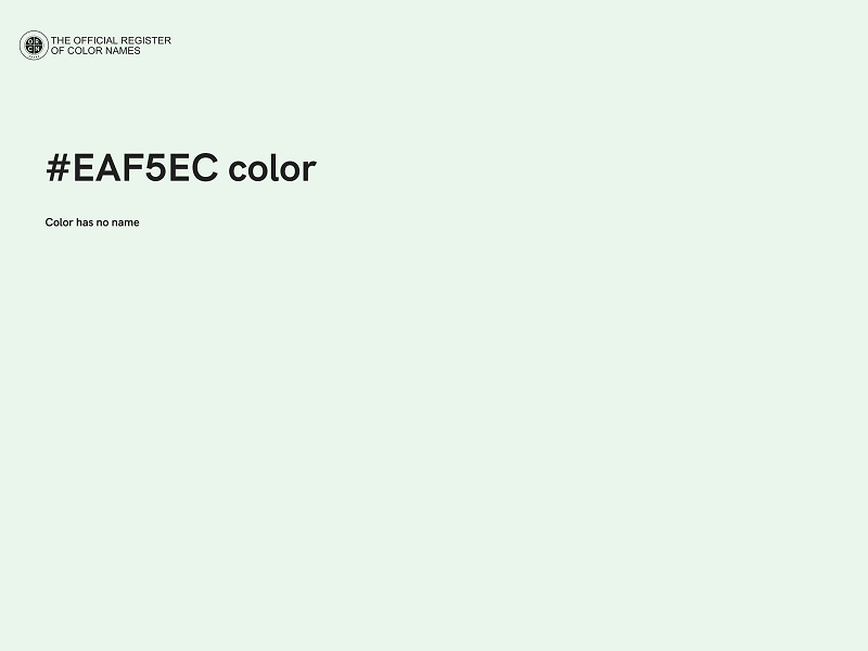 #EAF5EC color image