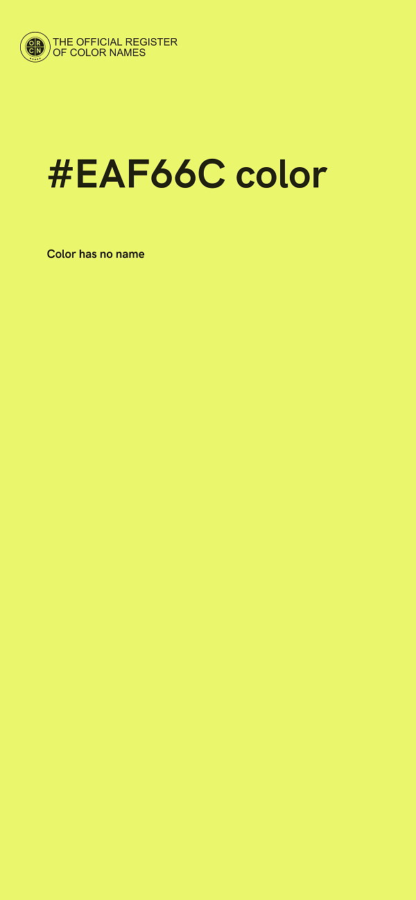 #EAF66C color image