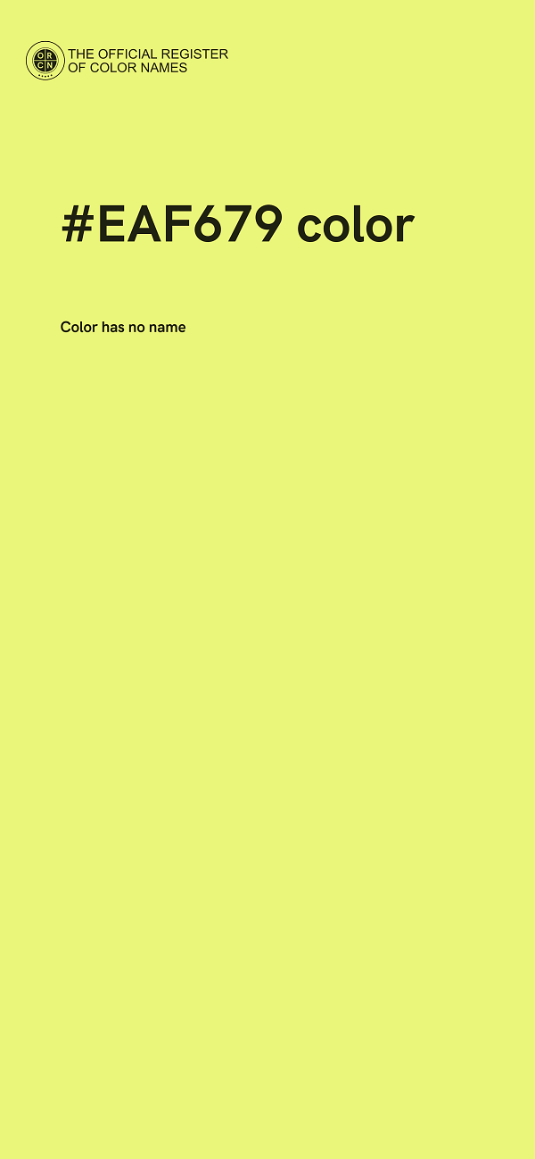 #EAF679 color image