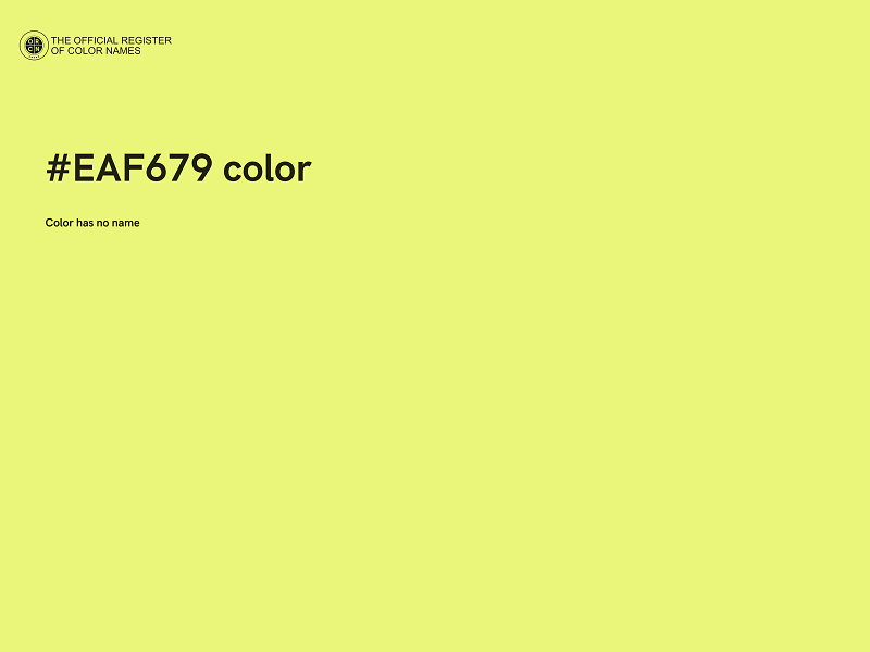 #EAF679 color image