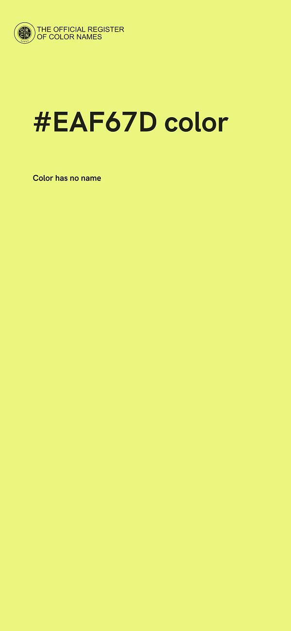 #EAF67D color image