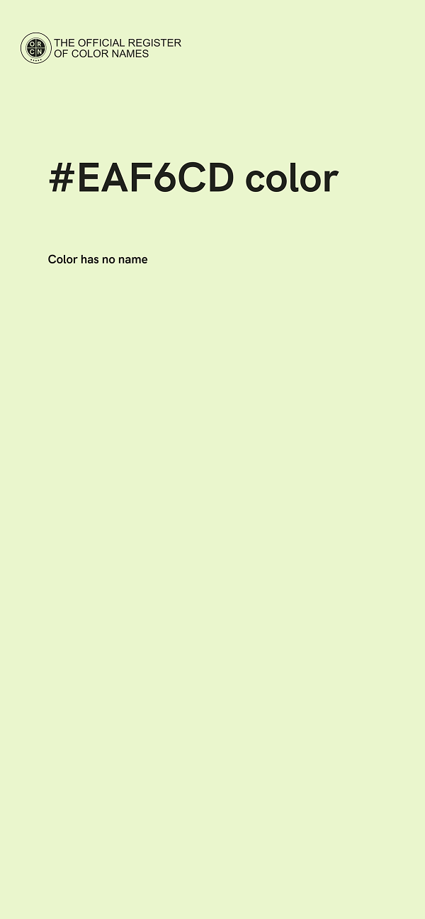 #EAF6CD color image