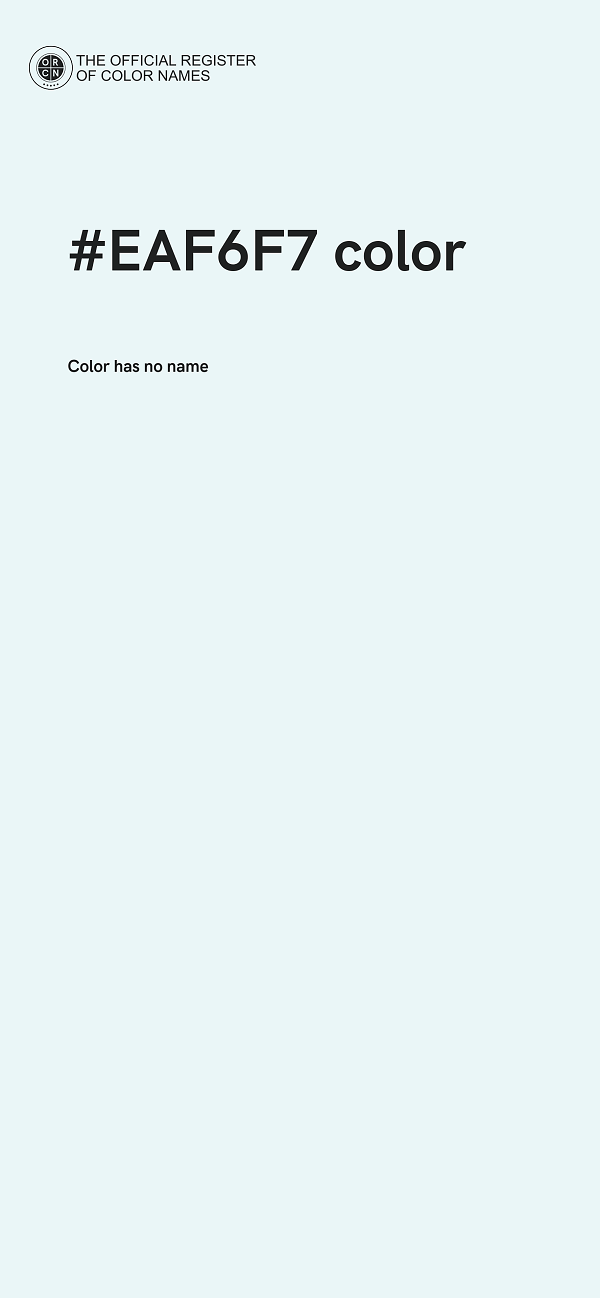#EAF6F7 color image