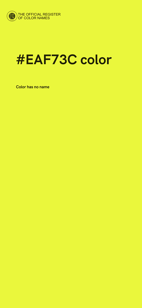 #EAF73C color image