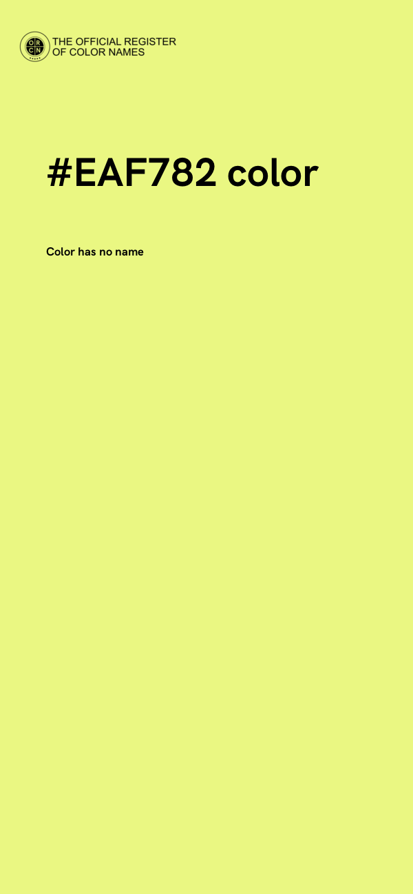 #EAF782 color image