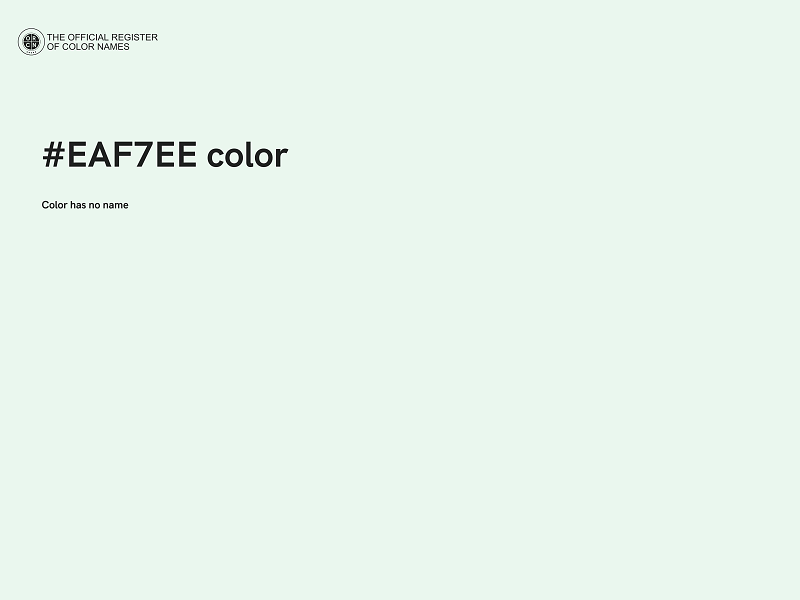 #EAF7EE color image