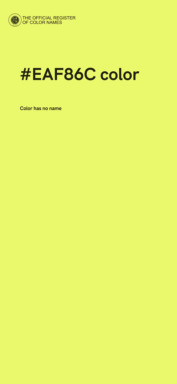 #EAF86C color image