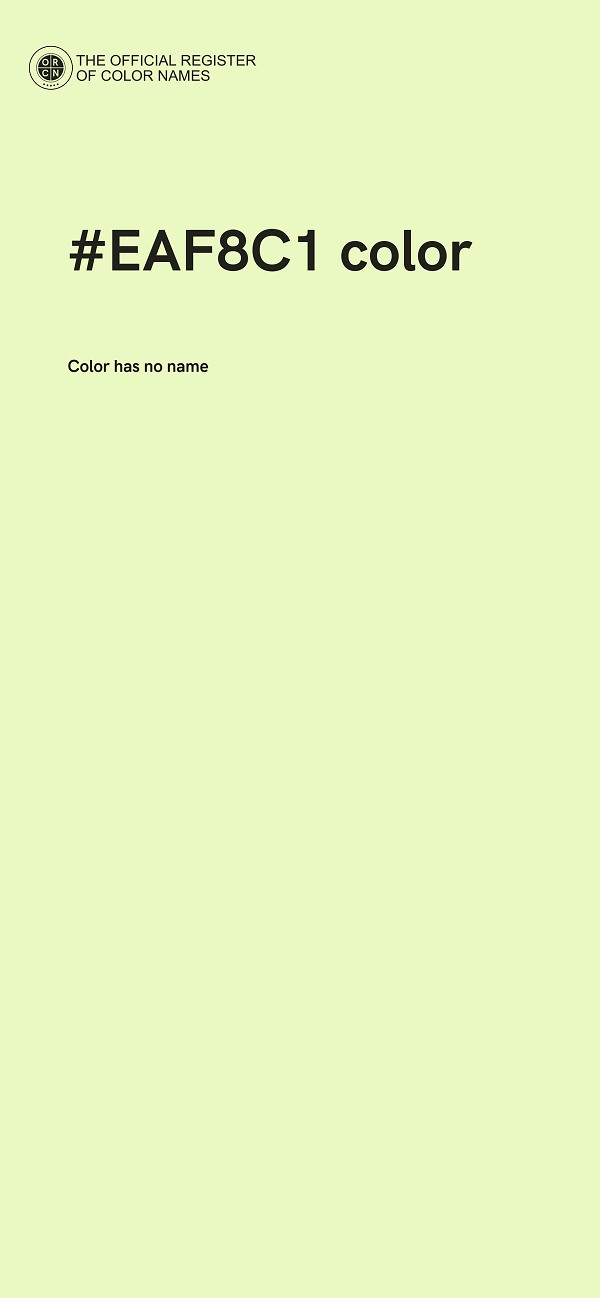 #EAF8C1 color image