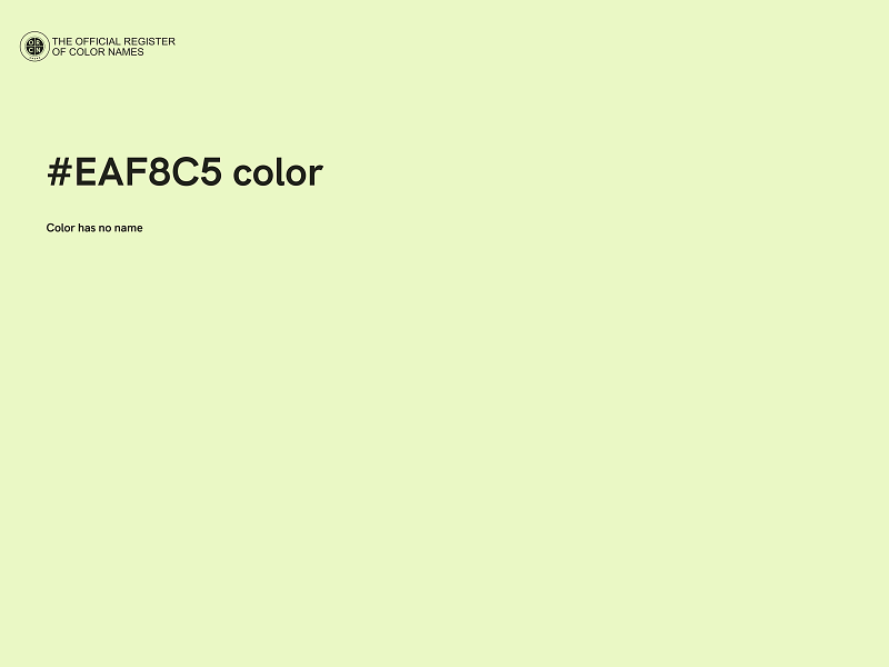 #EAF8C5 color image