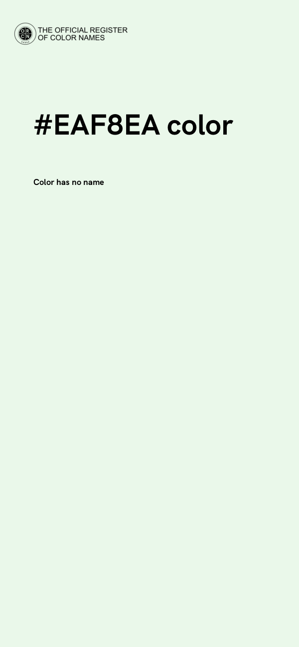 #EAF8EA color image