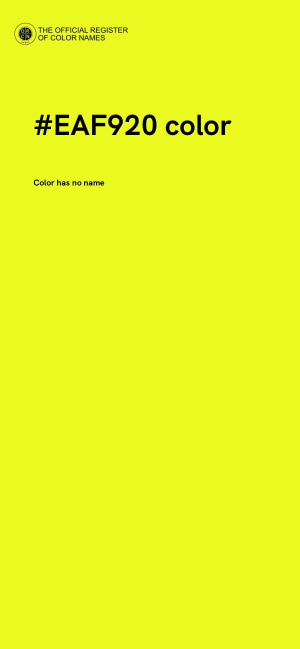 #EAF920 color image